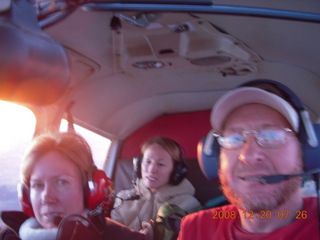 Beth, Debbie, and Adam flying in N4372J