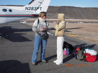 Beth, Debbie, and Adam flying in N4372J