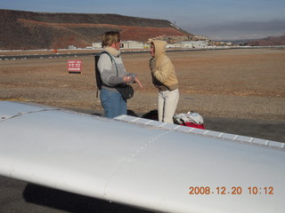 Beth and Debbie at Saint George Airport (SGU)