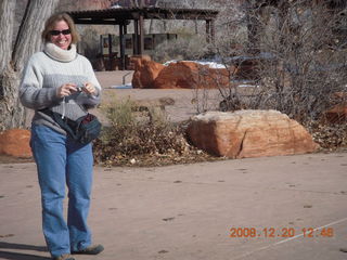 Zion National Park - Beth at visitors center