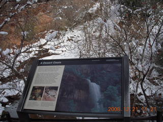 Zion National Park - Emerald Pools hike - icicles