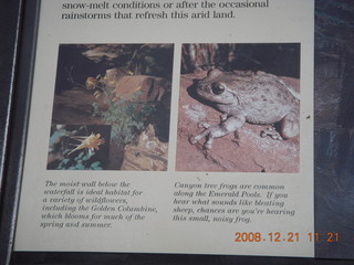 173 6qm. Zion National Park - Emerald Pools hike - sign