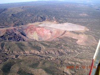 aerial - open pit mine