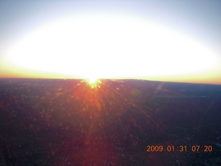 aerial sunrise