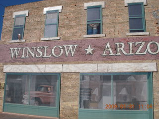 'Entering Winslow' sign