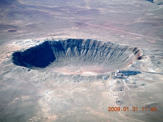 58 6rx. aerial - meteor crater