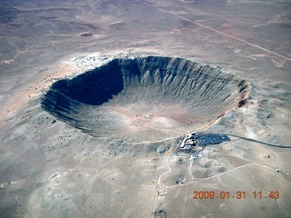 61 6rx. aerial - meteor crater