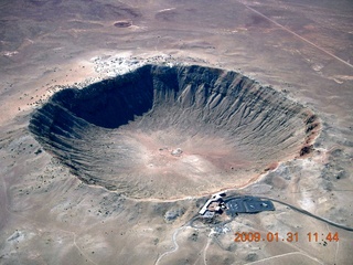62 6rx. aerial - meteor crater