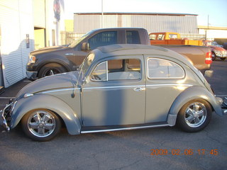 yellow VW superbeetle flowerpot