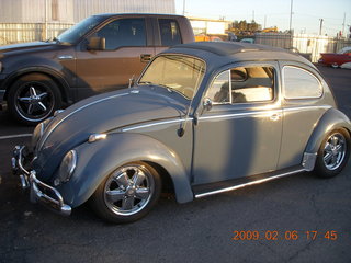 yellow VW superbeetle flowerpot