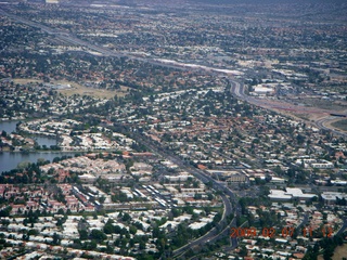 Coolidge trip with Sean and Kristina - aerial - Scottsdale where I live
