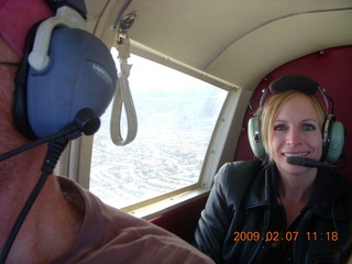 Coolidge trip with Sean and Kristina - Kristina in the back seat of N8483R