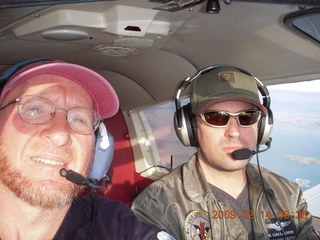 Adam and Sean flying in N8483R