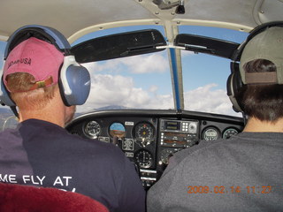 Adam and Sean from behind  flying in N8483R