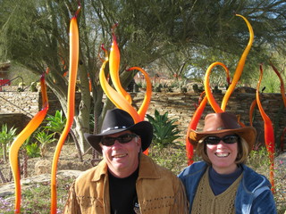 beth's Dale Chihuly pictures - Michael and Beth