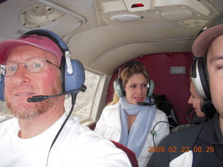 Coolidge trip with Sean and Kristina - Adam in right seat flying in N8483R