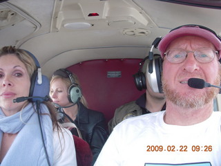 Sean, Kristina, and Adam flying in N8483R