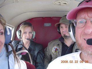 Kristina, Sean, and Adam flying in N8483R