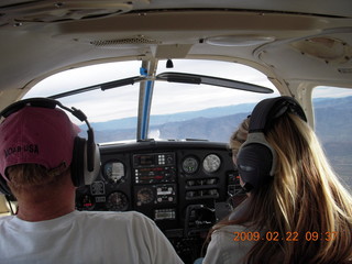 Adam, Amanda, Kristina flying in N8483R