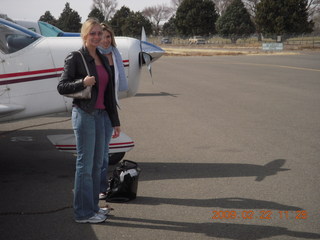 Kristina and Amanda at Prescott Airport (PRC)