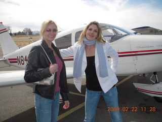 Kristina and Amanda at Prescott Airport (PRC)