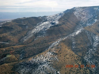 aerial - Mount Jerome with snow