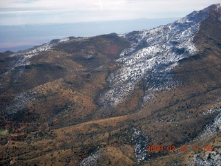 aerial - Mount Jerome with snow