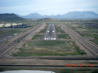 aerial - Deer Valley Airport (DVT) on final