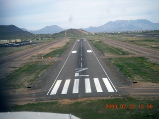 aerial - Deer Valley Airport (DVT) on final