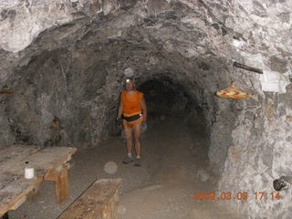 983 6t3. Cave Creek mine hike - Adam at the Mine