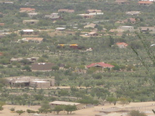beth's pictures - Cave Creek mine hike - Dita's partly-yellow house seen from the Mine