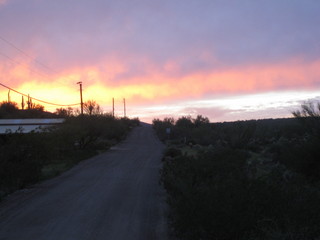 Cave Creek mine hike - sunset