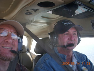 Adam and Ken Calman flying in N20519