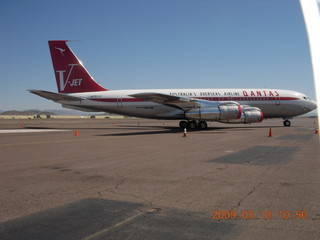 QANTAS jet at Deer Valley (DVT)