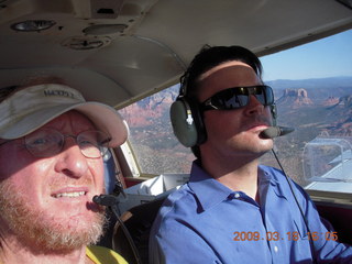 Adam with Sean flying N4372J with new engine