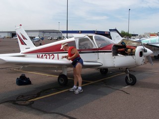 Adam checking N4372J fuel - Ken's picture