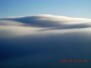 aerial - clouds in the Superstition Mountains