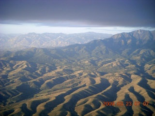 aerial - clouds in the Superstition Mountains