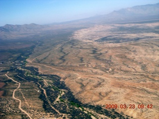 aerial - river near Flying J Airport (E37)