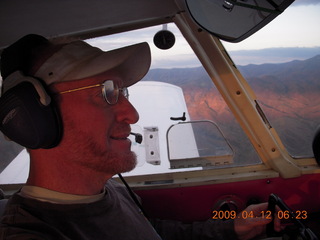 Adam flying N4372J near Red Creek