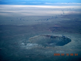 aerial - meteor crater