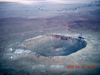 aerial - meteor crater