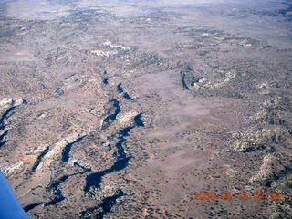 aerial - south of Monument Valley