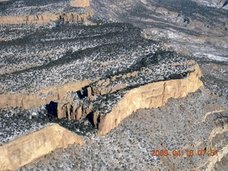 aerial - visitors center and parking lot - meteor crater