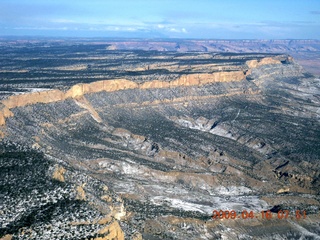 aerial - meteor crater - visitors center and parking lot