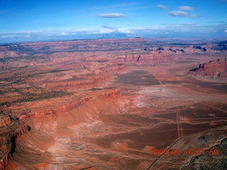 aerial - south of Monument Valley