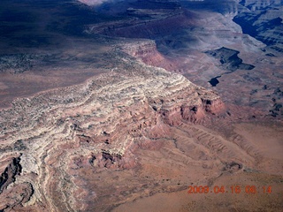 aerial - north of Monument Valley