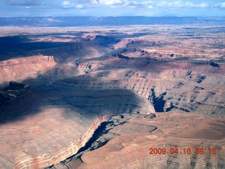 aerial - north of Monument Valley