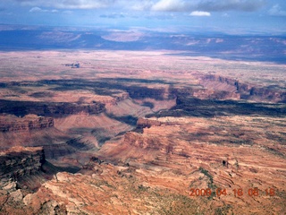 aerial - north of Monument Valley