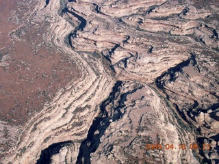 aerial - north of Monument Valley